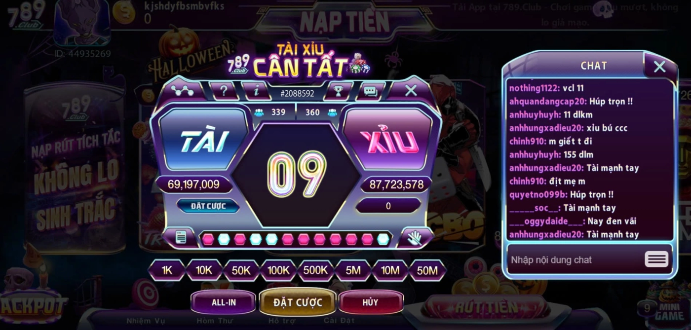 Hướng dẫn chi tiết cách chơi tài xỉu 789Club